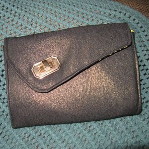 Gold Metallic Clutch Purse